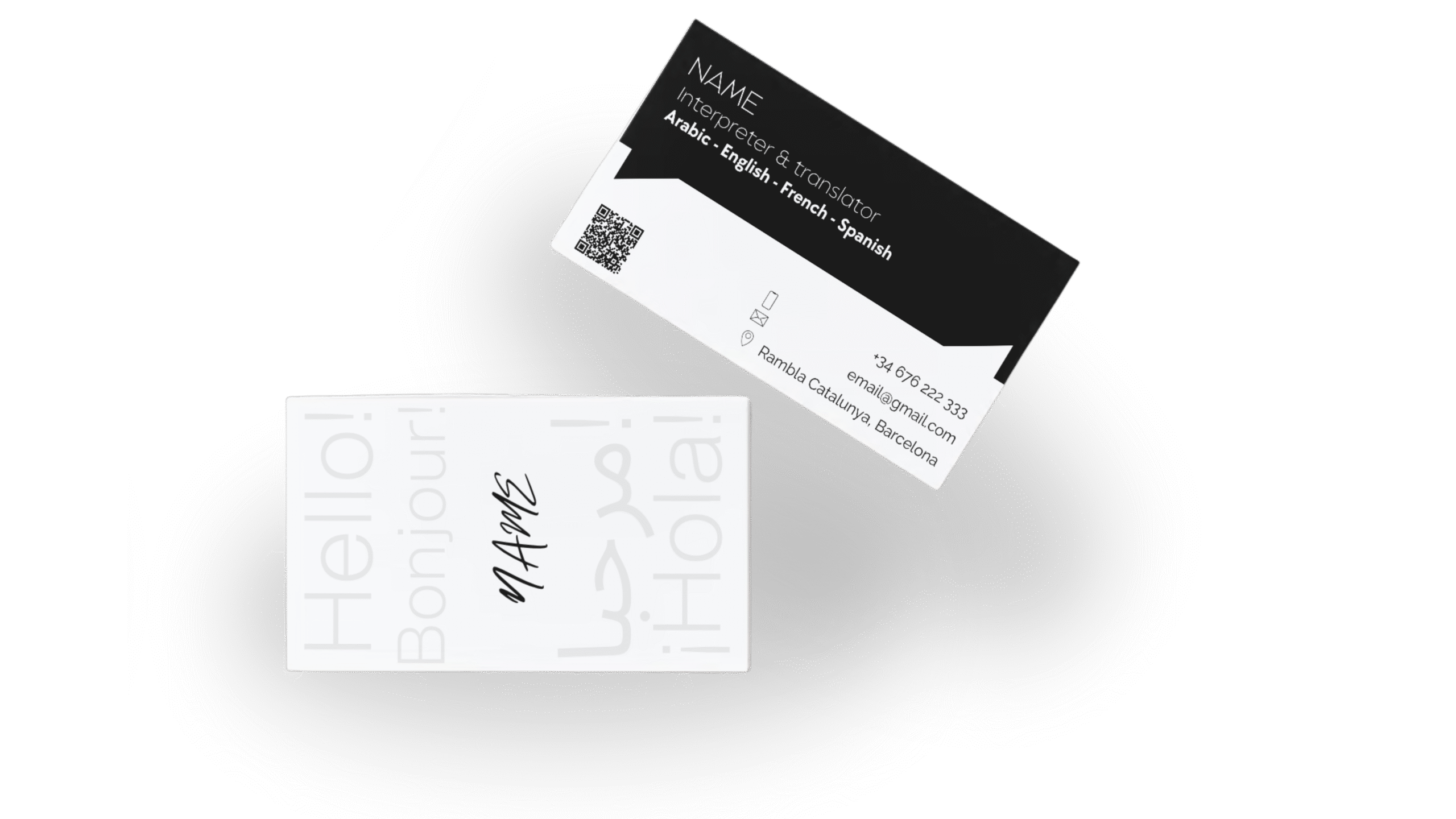 autonomo diseño tarjetas de visita